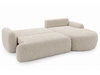 Narożnik L Prawy z funkcją spania i pojemnikiem Aurio Kremowy