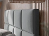Łóżko tapicerowane ze stelażem 160x200 Luxe szary