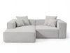Narożnik L Lewy Vellaro Szary