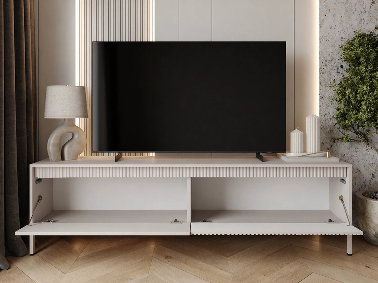 Szafka pod telewizor z drzwiczkami 187 cm Sorano Beżowa